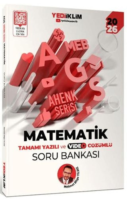 2026 MEB-AGS Ahenk Serisi Matematik Tamamı Yazılı ve Video Çözümlü Soru Bankası | Yediiklim Yayınları (Ciltsiz)