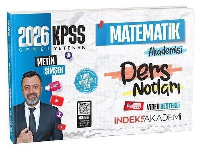 2026 KPSS Matematik Akademisi Video Ders Notları | İndeks Akademi (İnce Kapak)