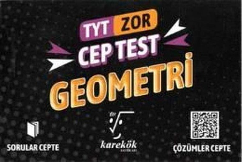 TYT Zor Geometri Cep Test | Karekök Eğitim Yayın (İnce Kapak)