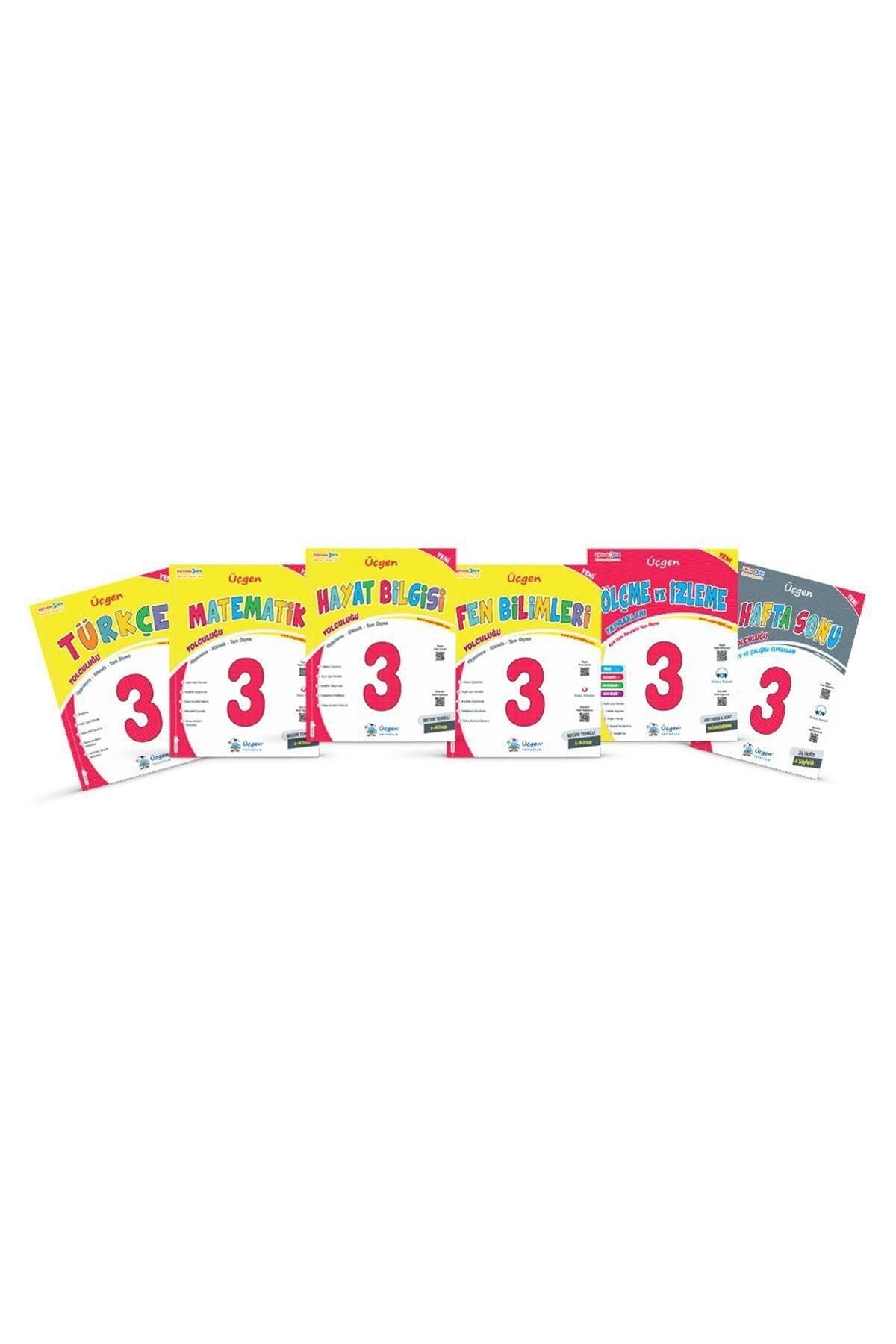 3. Sınıf Beceri Temelli İlkokul Seti ( Türkçe Matematik Fen Hayat Ölçme ve İzleme Hafta Sonu ) | Üçgen Yayınları (İnce Kapak)