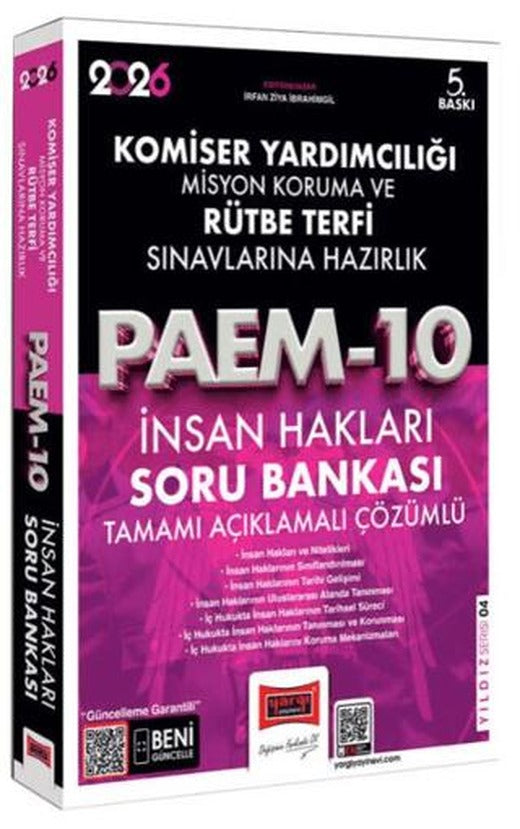 2026 PAEM Komiser Yardımcılığı ve Rütbe Terfi Sınavlarına Hazırlık İnsan Hakları Soru Bankası | Yargı Yayınevi (Ciltsiz)