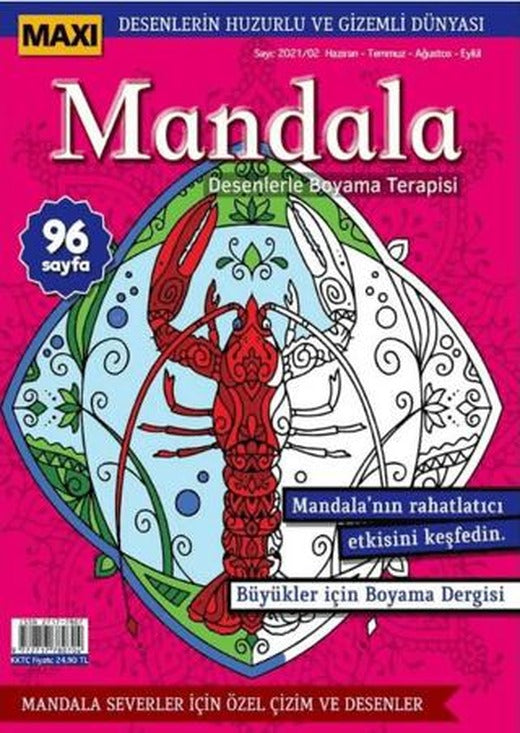 Maxi Mandala Desenlerle Boyama Terapisi 4 | Maxi Yayıncılık (Ciltsiz)