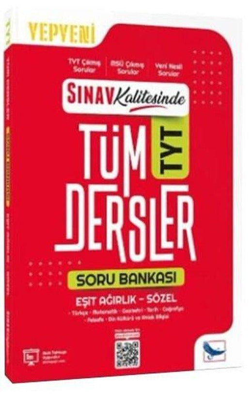 TYT Eşit Ağırlık Sözel Sınav Kalitesinde Tüm Dersler Soru Bankası | Sınav Yayınları (İnce Kapak)