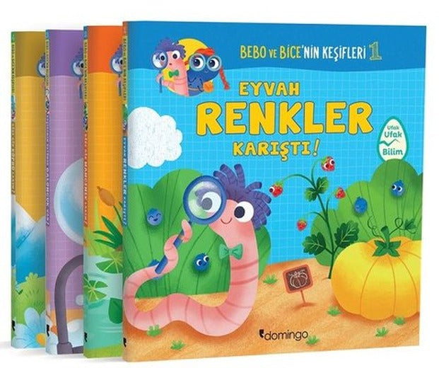 Ufak Ufak Bilim Seti-4 Kitap Takım | Domingo Yayınevi