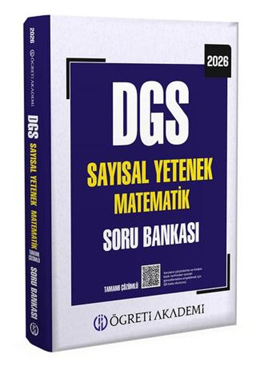2026 DGS Sayısal Yetenek Matematik Tamamı Çözümlü Soru Bankası | Öğreti Akademi (Ciltsiz)
