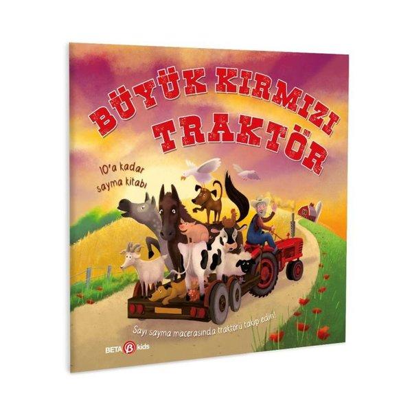 Büyük Kırmızı Traktör - 10'a Kadar Sayma Kitabı | Beta Kids (İnce Kapak) - Resim 1