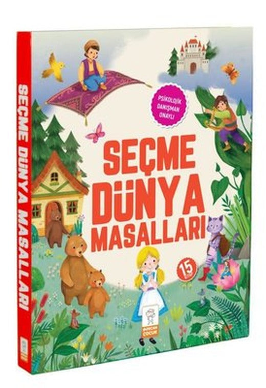 Seçme Dünya Masalları Seti - 15 Kitap Takım | Mercan Çocuk (İnce Kapak)