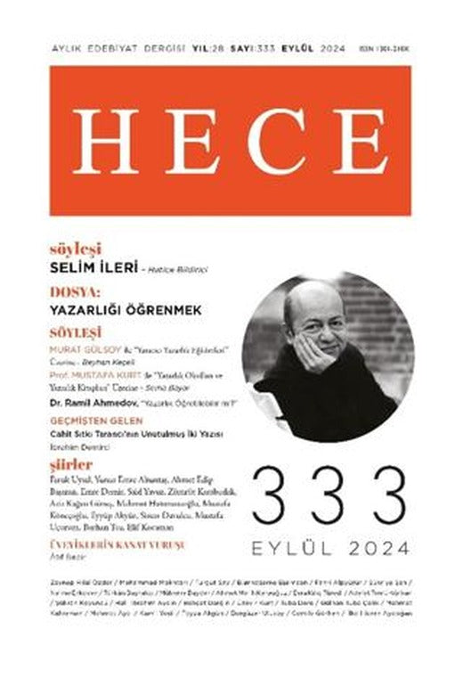 Hece Dergisi - Sayı: 333 Eylül 2024 | Hece Dergisi (Ciltsiz)