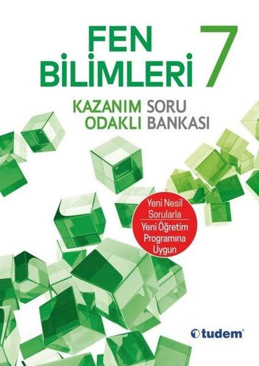 7.Sınıf Fen Bilimleri Kazanım Odaklı Soru Bankası | Tudem Yayınları - Ders Kitapları (İnce Kapak)