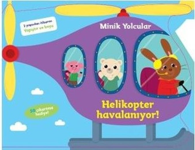 Minik Yolcular-Helikopter Havalanıyor!-2 Yaşından İtibaren Yapıştır ve Boya | Doğan ve Egmont Yayıncılık