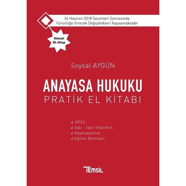 Anayasa Hukuku (Pratik El Kitabı) | Temsil Kitap (Ciltsiz)