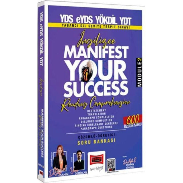 2025 YDS eYDS YÖKDİL YDT İngilizce Manifest Your Success Reading Comprehension Soru Bankası