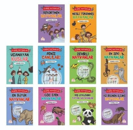 İlginç Hayvanlar Seti - 10 Kitap Takım | Nesil Çocuk Yayınları