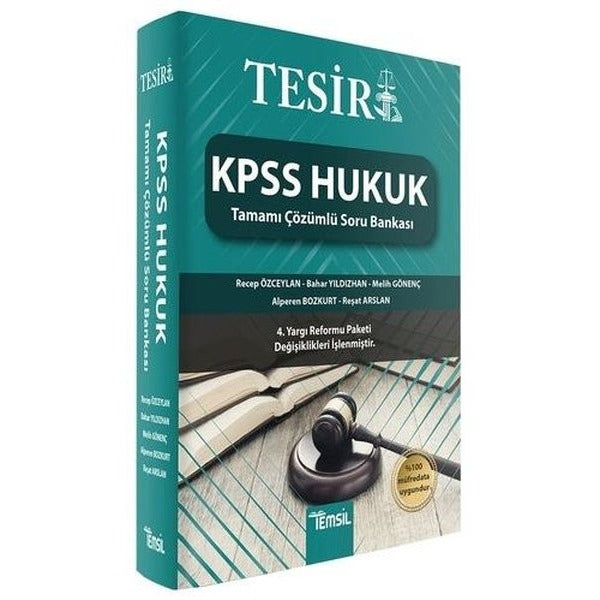 Tesir KPSS Hukuk Tamamı Çözümlü Soru Bankası | Temsil Kitap (Ciltsiz)