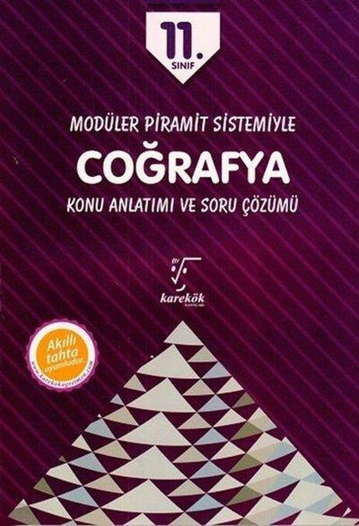 11.Sınıf Modüler Piramit Sistemiyle Coğrafya Konu Anlatımı ve Soru Çözümü | Karekök Eğitim Yayın (İnce Kapak)