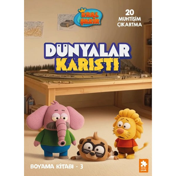 Kral Şakir - Dünyalar Karıştı Boyama Kitabı 3 | Eksik Parça Yayınları (İnce Kapak)
