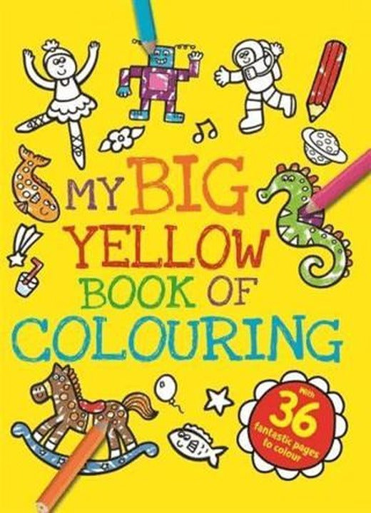 My Big Yellow Book of Colouring | Igloo Books (Ciltsiz)