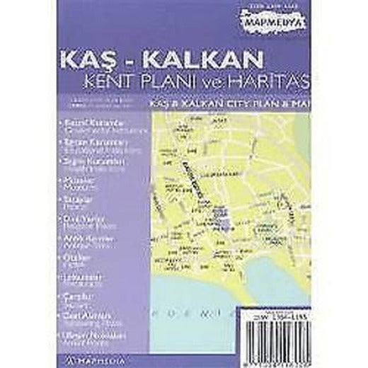 Kaş Kalkan Kent Planı ve Haritası | MepMedya Yayınları (Ciltsiz)