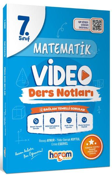 7.Sınıf Matematik Video Ders Notları | Hocam Anlatır Yayınları (İnce Kapak) - Resim 1