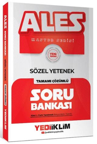 2027 ALES Sözel Yetenek Tamamı Çözümlü Soru Bankası | Yediiklim Yayınları (Ciltsiz) - Resim 1