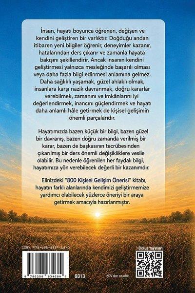 800 Kişisel Gelişim Önerisi | Cinius (İnce Kapak) - Resim 2