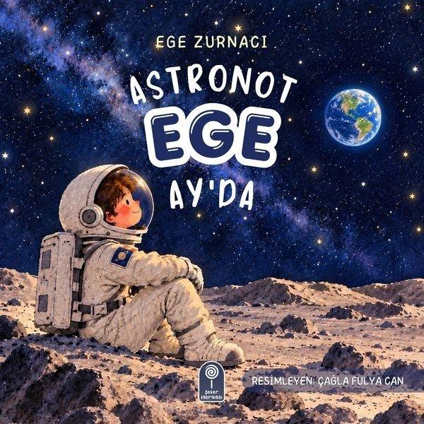 Astronot Ege Ay'da | Şeker Fabrikası Yayınları (İnce Kapak) - Resim 1