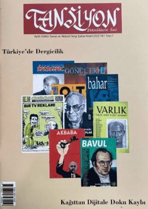 Tansiyon Aylık Kültür Sanat ve Aktüel Dergisi Sayı: 1 Şubat - Mart 2022 | Dilkitap Yayınları (Ciltsiz)