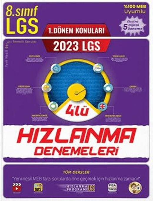 8. Sınıf LGS 1. Dönem 4 lü Hızlanma Denemeleri