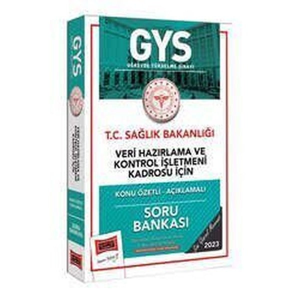 Yargı Yayınları 2023 Sağlık Bakanlığı Veri Hazırlama ve Kontrol İşletmeni Kadrosu İçin Konu Özetli Açıklamalı Soru Bankası | Yargı Yayınevi (Ciltsiz)