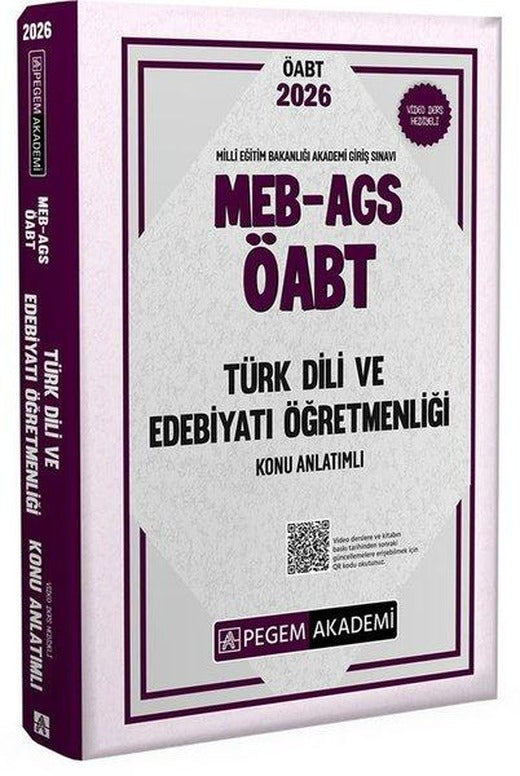2026 MEB AGS ÖABT Türk Dili ve Edebiyatı Öğretmenliği Konu Anlatımlı | Pegem Akademi Yayıncılık (İnce Kapak)