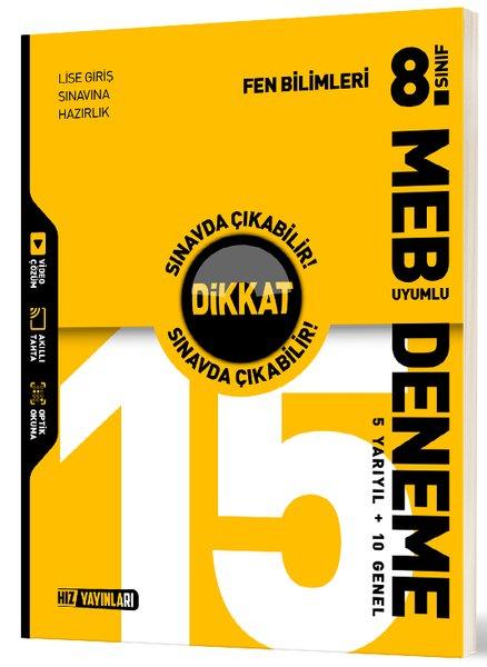8. Sınıf 15 Li Deneme Fen Bilimleri | Hız Yayınları (İnce Kapak) - Resim 1