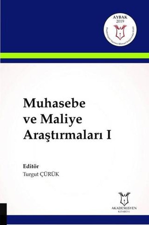 Muhasebe ve Maliye Araştırmaları 1 | Akademisyen Kitabevi (Ciltsiz)