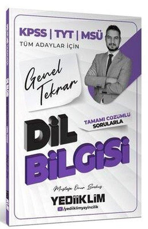 2026 KPSS TYT MSÜ Tüm Adaylar İçin Dil Bilgisi Tamamı Çözümlü Sorularla Genel Tekrar | Yediiklim Yayınları (İnce Kapak)