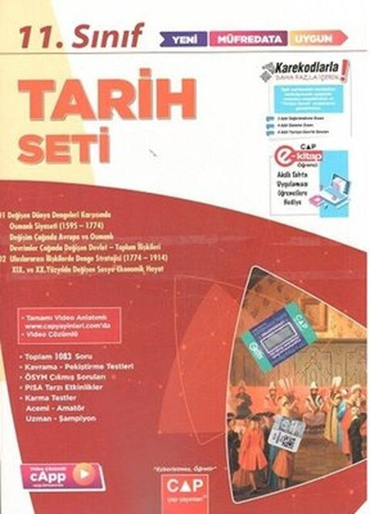 11. Sınıf Tarih Anadolu Seti | Çap Yayınları (İnce Kapak)