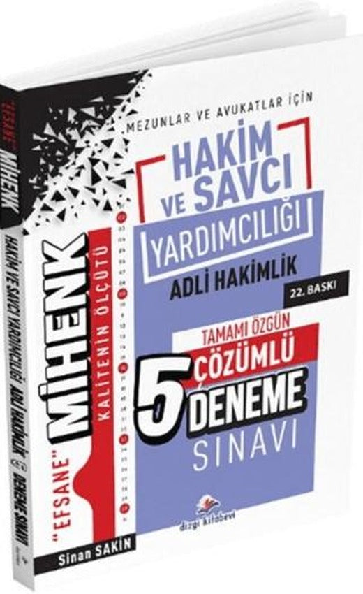 Mihenk Adli Hakimlik ve Savcı Yardımcılığı 5 Deneme | Dizgi Kitap (Ciltsiz)