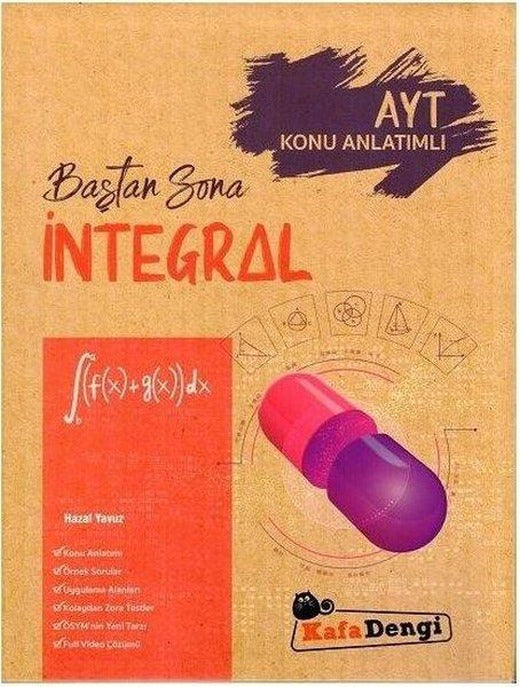 AYT Baştan Sona İntegral Konu Anlatımlı | Kafa Dengi (İnce Kapak)