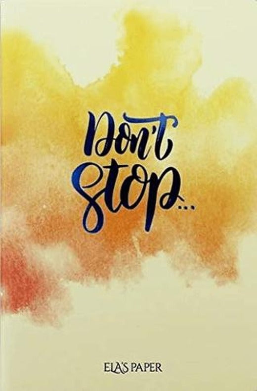 Watercolor Don't - Defter | Elaspaper (Ciltsiz)