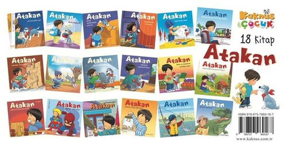 Atakan Seti - 18 Kitap Takım | Kaknüs Yayınları (İnce Kapak)