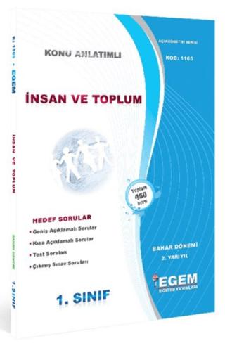 İnsan Ve Toplum (Bahar Dönemi) Konu Anlatımlı Soru Bankası (2. Yarıyıl) (1165)
