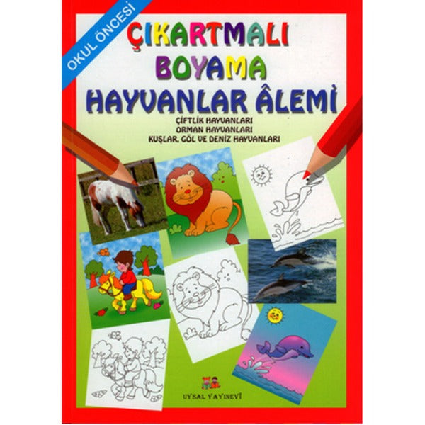 Çıkartmalı Boyama - Hayvanlar Alemi