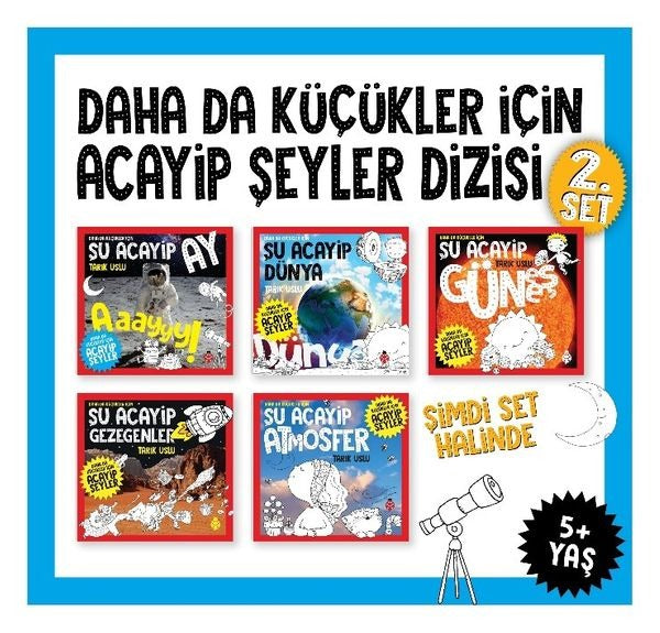 Daha Da Küçükler İçin Acayip Şeyler Seti 2 (5 Kitap) | Uğurböceği Yayınları (Ciltsiz)