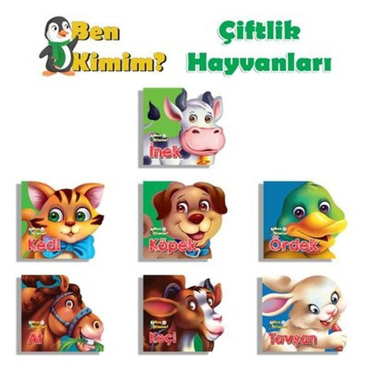Ben Kimim Çiftlik Hayvanları Seti - 7 Kitap Takım | Parıltı Yayınları