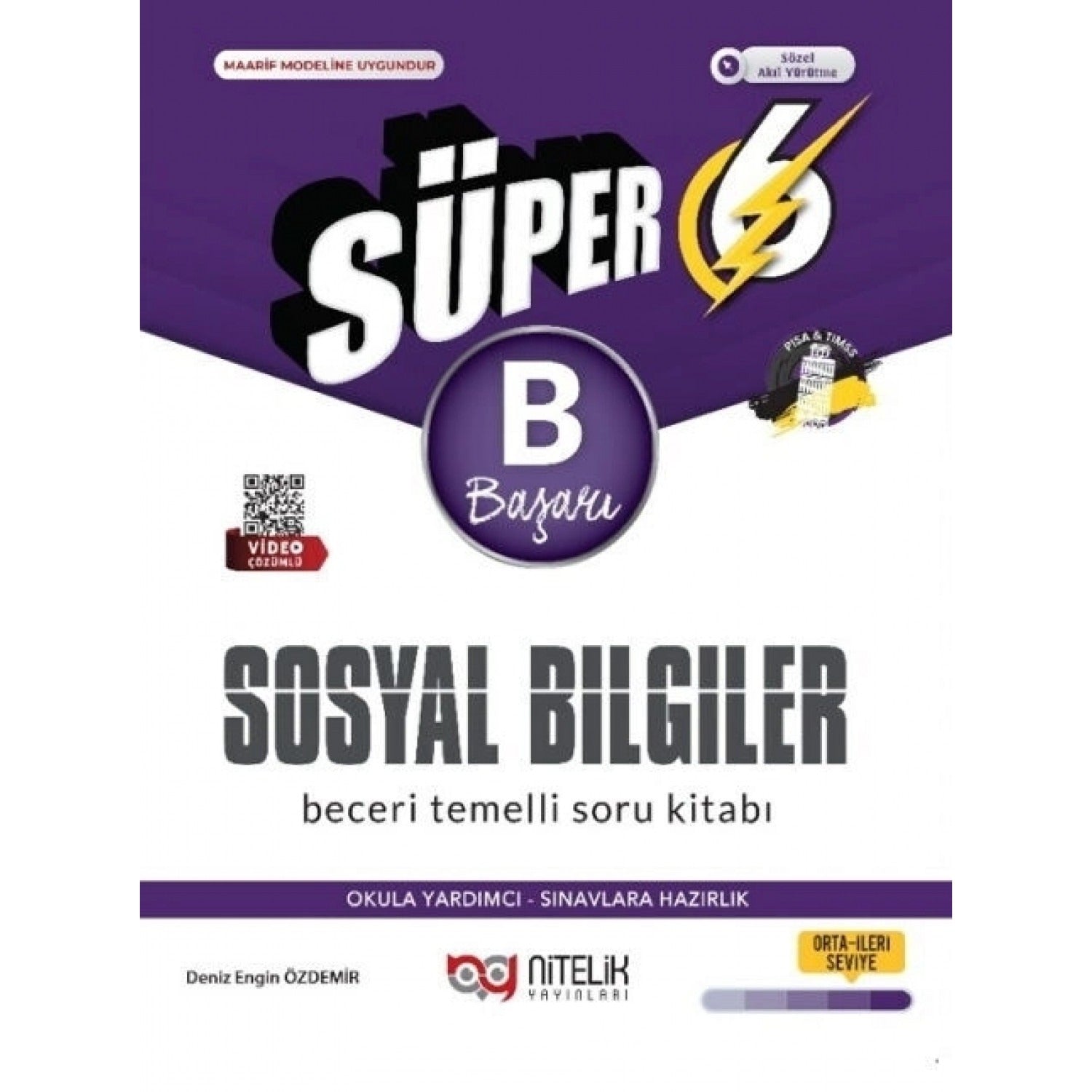 6. Sınıf Süper Sosyal Bilgiler B Soru Kitabı | Nitelik Yayınları (Ciltsiz)