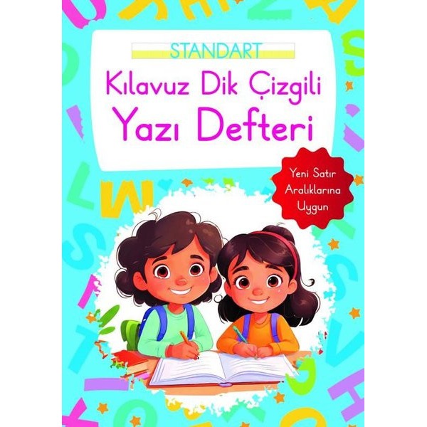 Kılavuz Dik Çizgili Yazı Defteri Büyük Boy - Mavi