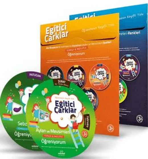 Çocuklar İçin Aktiviteli Eğitici Çarklar Eğitim 10'lu Set