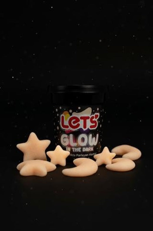 Let's Karanlıkta Parlayan Oyun Hamuru Ten Rengi 110g | Lets