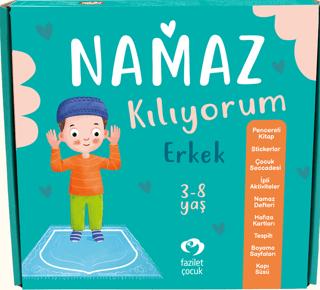 Namaz Kılıyorum ( Erkek ) | Çamlıca Çocuk Yayınları (Ciltsiz) - Resim 1
