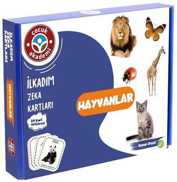İlkadım Zeka Kartları - Hayvanlar | Çocuk Akademi Yayınları (İnce Kapak) - Resim 1