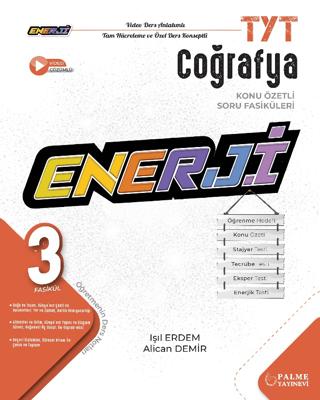 TYT Enerji Coğrafya Konu Özetli (3 Fasikül ) Soru Fasikülleri | Palme Yayınları (Ciltsiz) - Resim 1