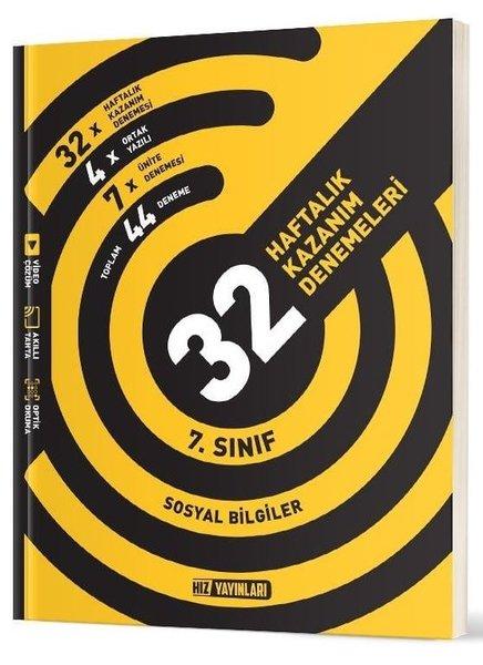 7. Sınıf Sosyal Bilgiler 32 Haftalık Kazanım Denemeleri | Hız Yayınları (İnce Kapak) - Resim 1